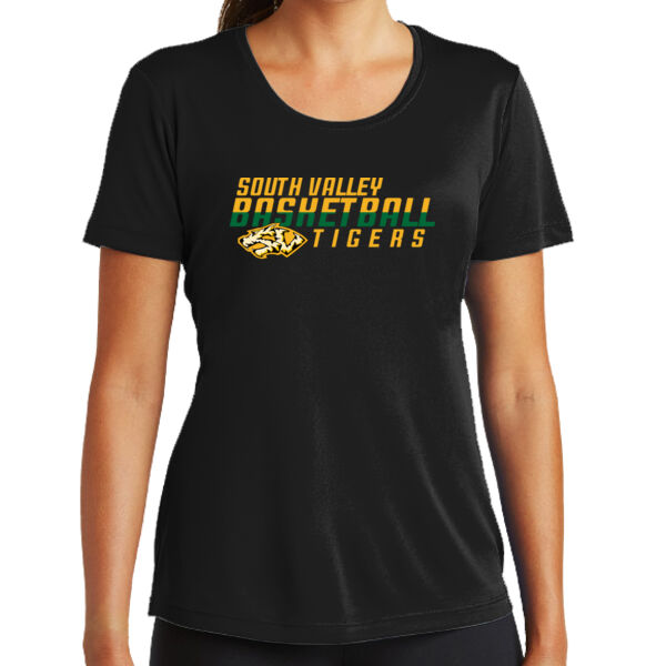 South Valley Basketball Tigers Ladies PosiCharge Competitor Tee. Thumbnail