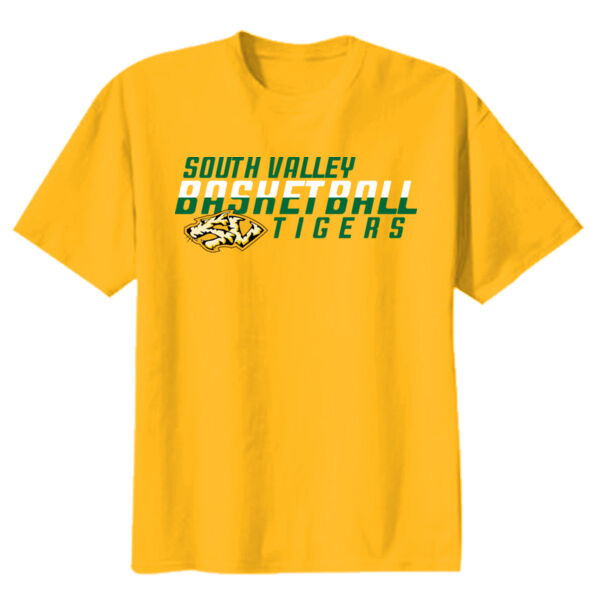South Valley Basketball Tigers Youth Heavy Cotton 100% Cotton T Shirt. Thumbnail
