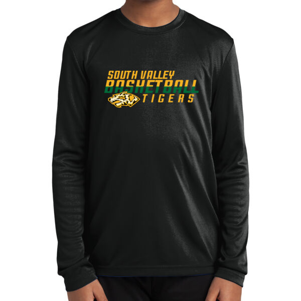 South Valley Basketball Tigers Youth Long Sleeve PosiCharge Competitor Tee Thumbnail