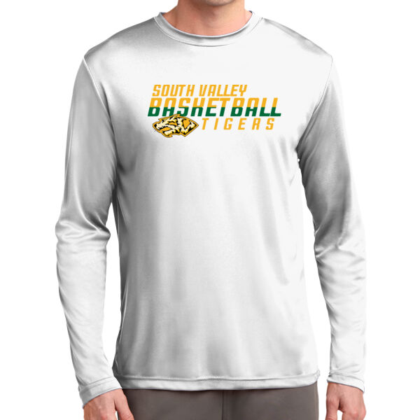 South Valley Basketball Tigers Long Sleeve White PosiCharge Competitor Tee Thumbnail