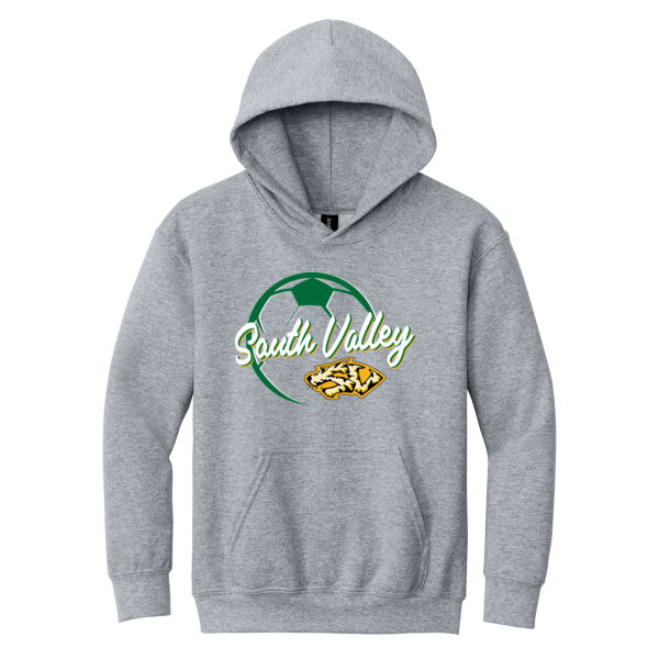 South Valley Soccer Tigers Youth Heavy Blend Hooded Sweatshirt. Thumbnail