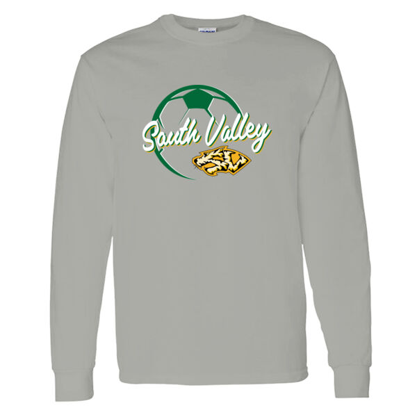 South Valley Soccer Tigers Heavy Cotton 100% Cotton Long Sleeve T Shirt. Thumbnail