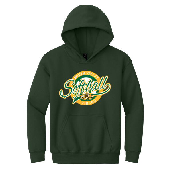 South Valley Softball Tigers Youth Heavy Blend Hooded Sweatshirt Thumbnail