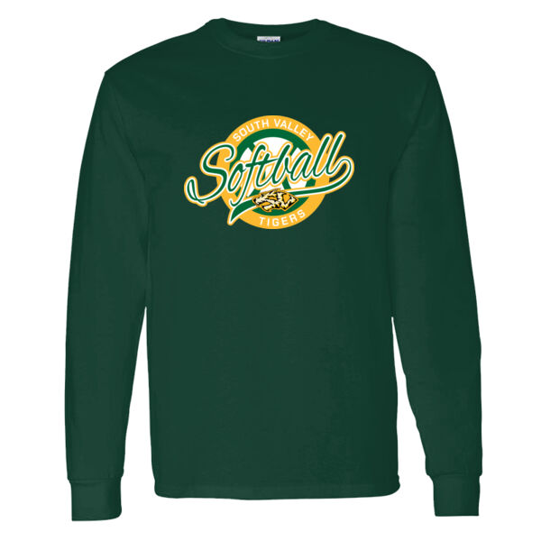 South Valley Softball Tigers Heavy Cotton 100% Cotton Long Sleeve T Shirt Thumbnail