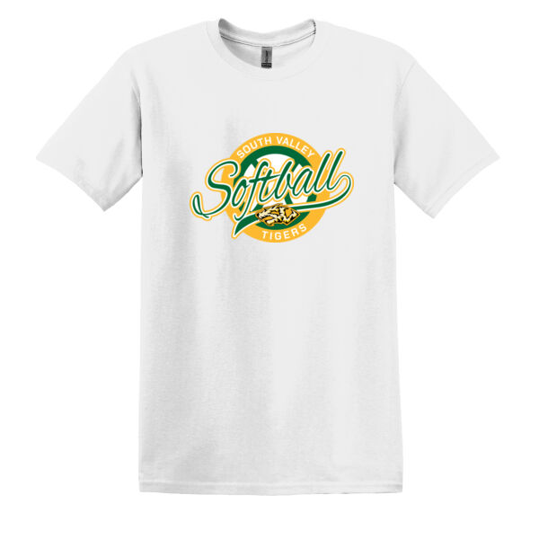 South Valley Softball Tigers Heavy Cotton 100% Cotton T Shirt. Thumbnail