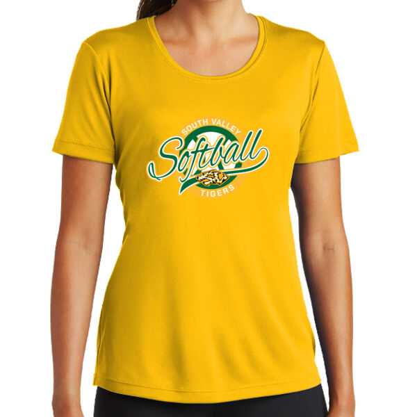 South Valley Softball Tigers Ladies PosiCharge Competitor Tee. Thumbnail