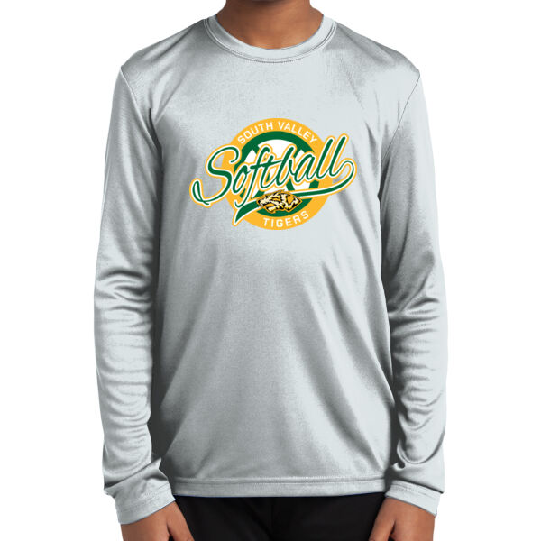 South Valley Softball Tigers Youth Long Sleeve PosiCharge Competitor Tee. Thumbnail