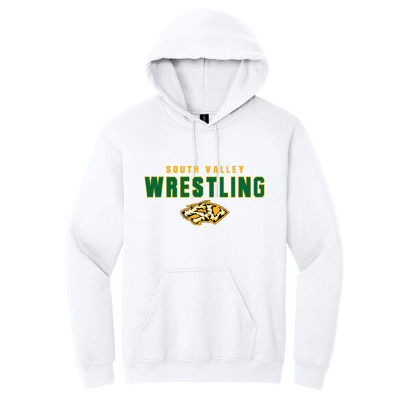 South Valley Wrestling Tigers White Heavy Blend Hooded Sweatshirt Thumbnail