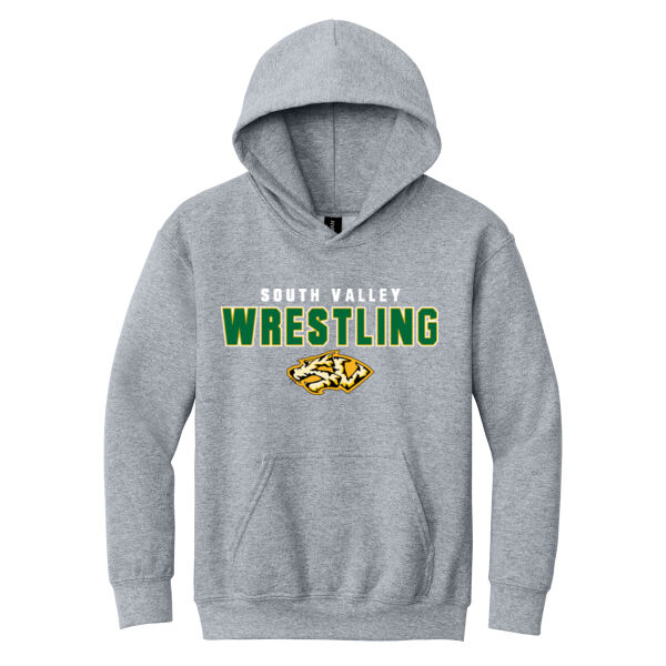South Valley Wrestling Tigers Youth Heavy Blend Hooded Sweatshirt. Thumbnail