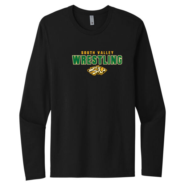 South Valley Wrestling Tigers Black Cotton Long Sleeve Tee Thumbnail