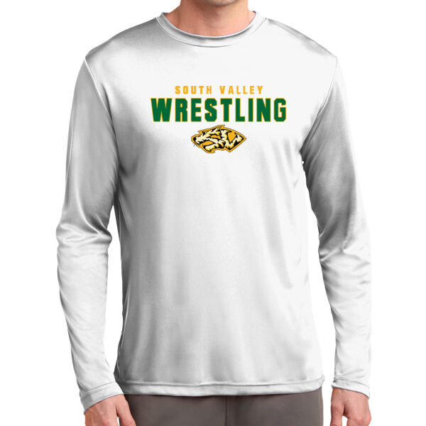 South Valley Wrestling Tigers Long Sleeve White PosiCharge Competitor Tee Thumbnail