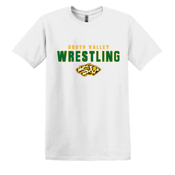 South Valley Wrestling Tigers White Heavy Cotton 100% Cotton T Shirt Thumbnail