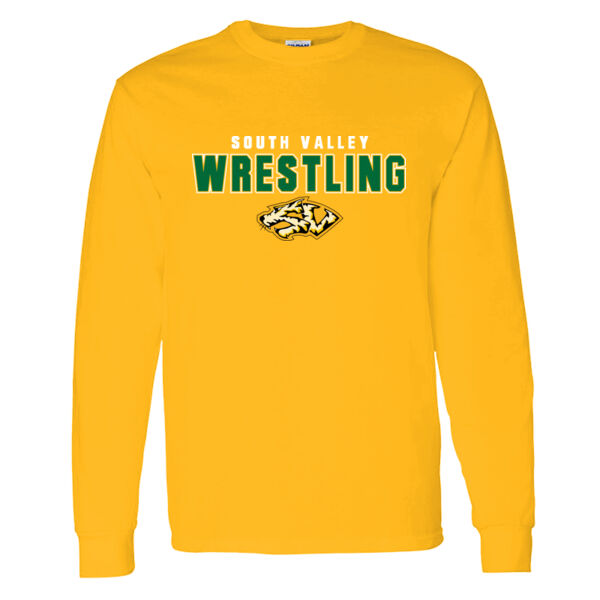 South Valley Wrestling Tigers Heavy Cotton 100% Cotton Long Sleeve T Shirt. Thumbnail