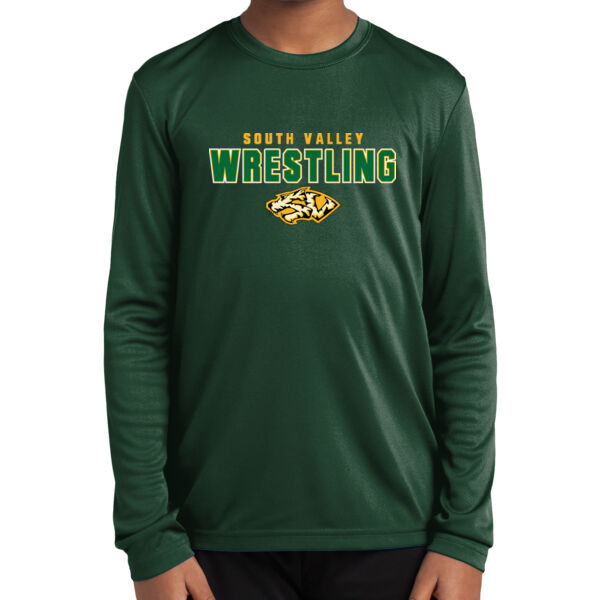 South Valley Wrestling Tigers Youth Long Sleeve PosiCharge Competitor Tee Thumbnail