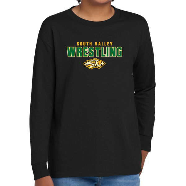 South Valley Wrestling Tigers Youth Heavy Cotton 100% Cotton Long Sleeve T Shirt Thumbnail