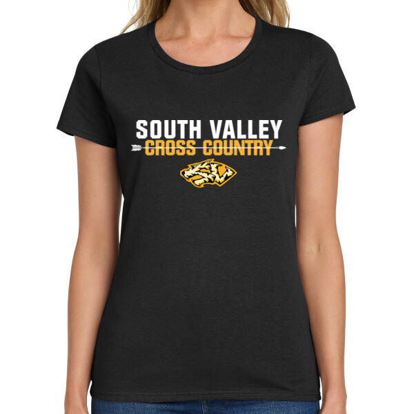 South Valley Cross Country Tigers Ladies Heavy Cotton 100% Cotton T Shirt Thumbnail