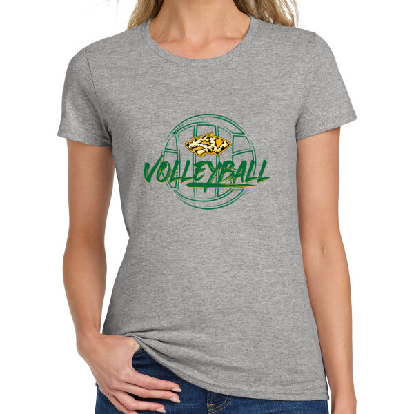 South Valley Volleyball Tigers Ladies Heavy Cotton 100% Cotton T Shirt Thumbnail
