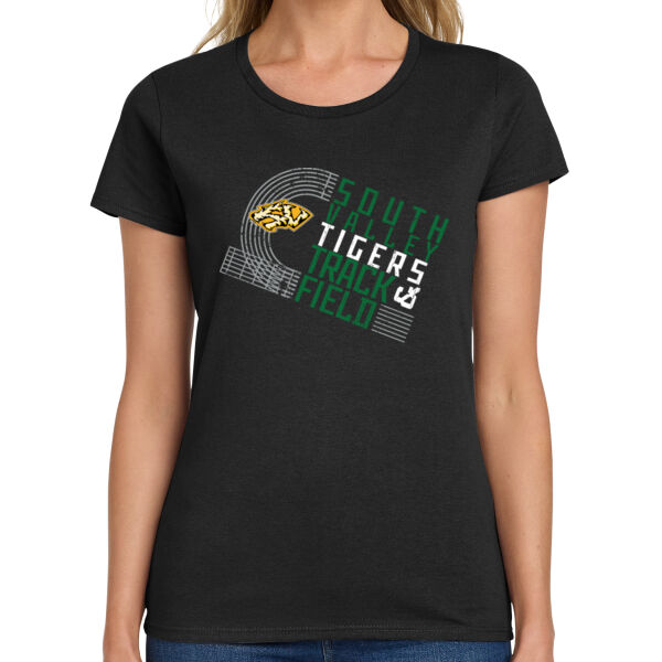 South Valley Track & Field - Ladies Heavy Cotton 100% Cotton T Shirt Thumbnail