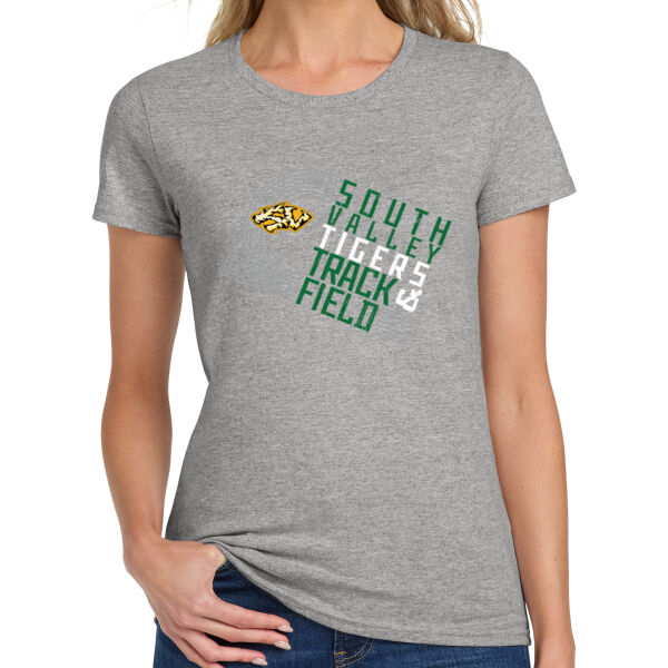 South Valley Track & Field Ladies Heavy Cotton 100% Cotton T Shirt Thumbnail