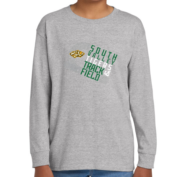 South Valley Track & Field Youth Heavy Cotton 100% Cotton Long Sleeve T Shirt Thumbnail